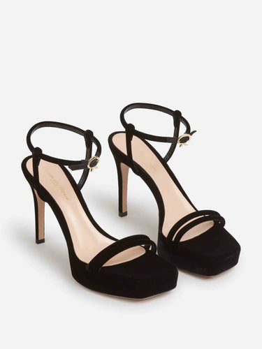 Gianvito Rossi Mujer Barcelona Sandalia Tacón Velnero color Negro sku 801-000097 01 - Foto 2