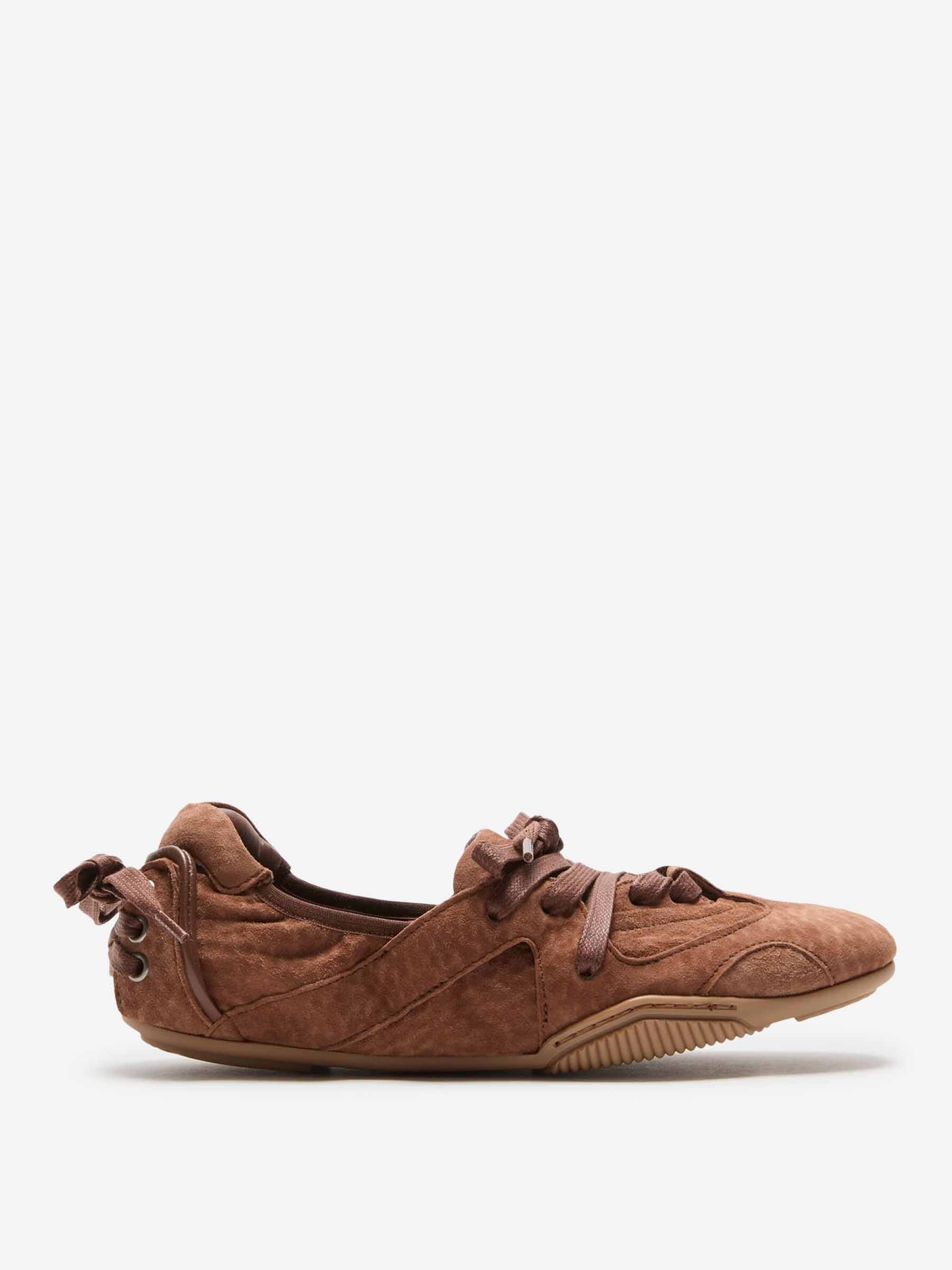 Acne Studios Mujer Barcelona Sneakers Lace-Up color Marrón sku 802-000003 01 - Foto 1