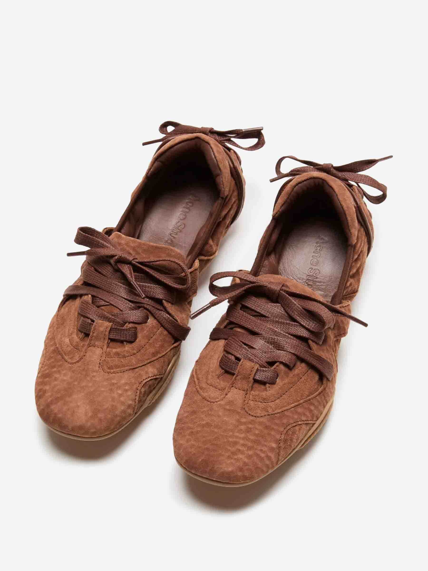 Acne Studios Mujer Barcelona Sneakers Lace-Up color Marrón sku 802-000003 01 - Foto 2