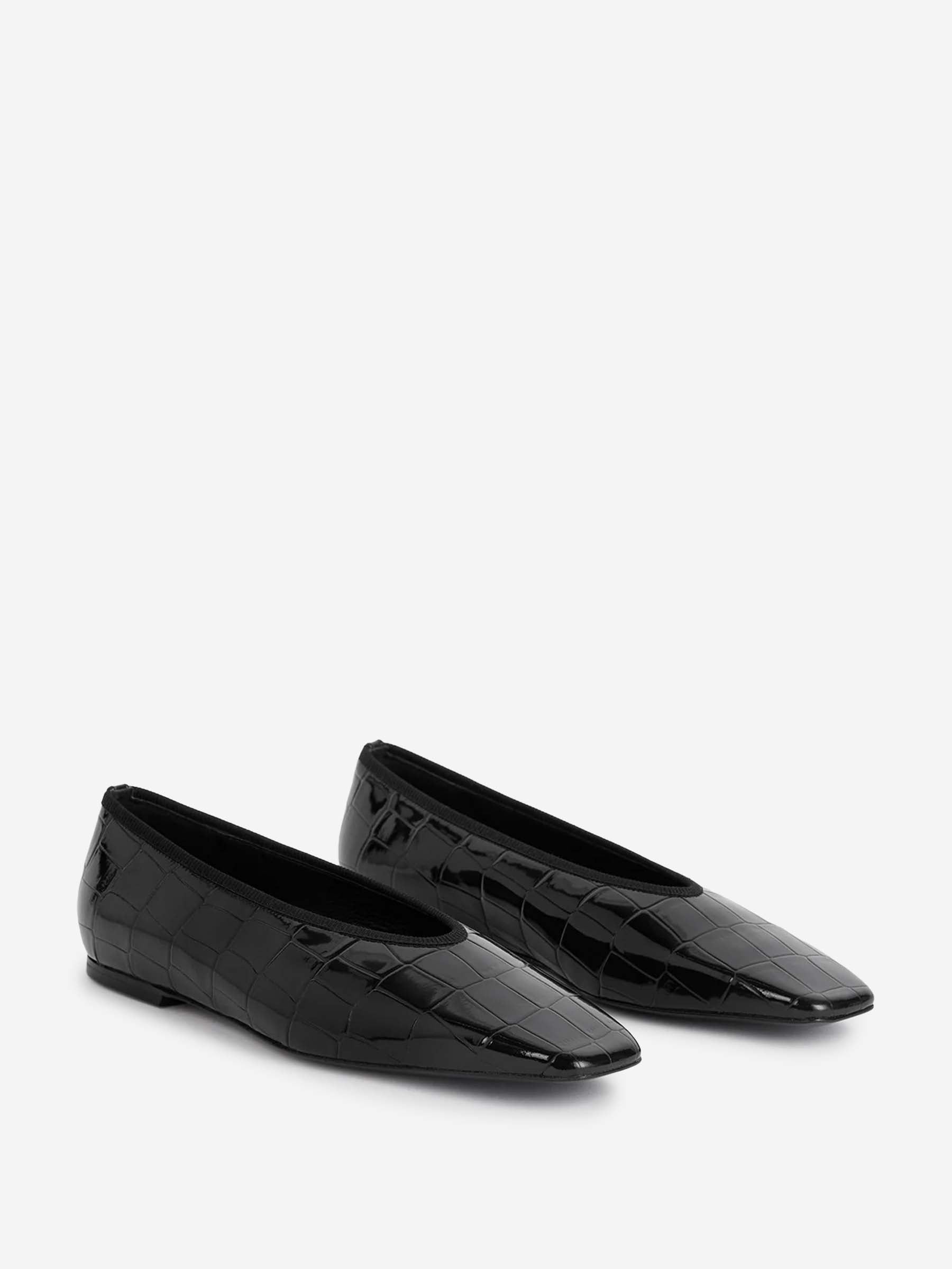 TOTEME Mujer Barcelona Bailarinas Minimalist Cocodrilo color Negro sku 802-000004 01 - Foto 2