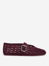 Alaïa Mujer Barcelona Bailarinas Planas Vienne color Burdeos sku 802-000019 01 - Foto 1