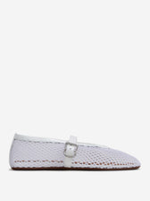 Alaïa Mujer Barcelona Bailarinas Planas Rejilla color Blanco sku 802-000021 02 - Foto 1