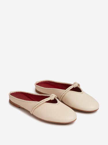 Bottega Veneta Mujer Barcelona Bailarinas Mules Rosa color Marfil sku 802-000022 01 - Foto 2