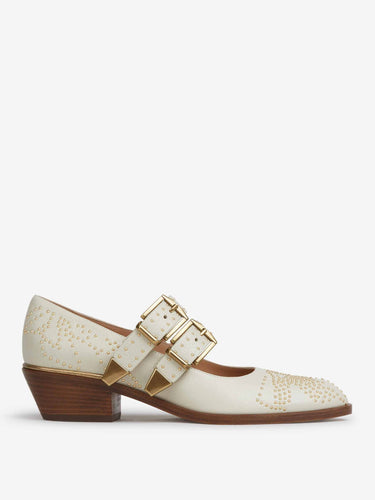 Chloé Mujer Barcelona Zapatos Pumps Susan color Marfil sku 802-000023 01 - Foto 1