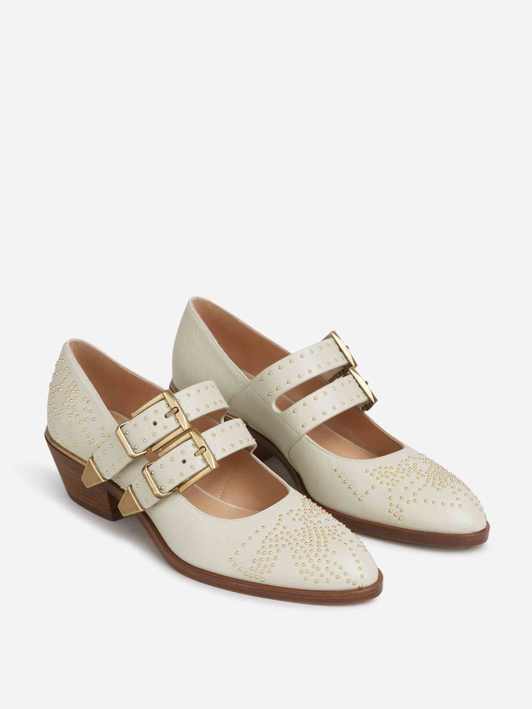 Chloé Mujer Barcelona Zapatos Pumps Susan color Marfil sku 802-000023 01 - Foto 2