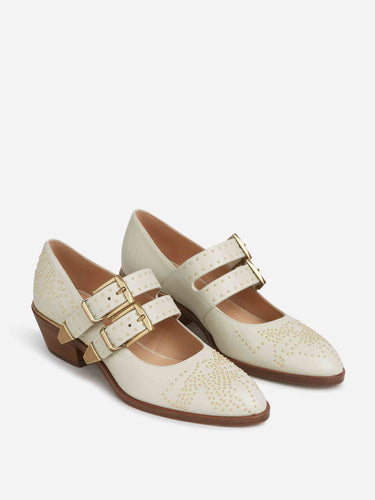 Chloé Mujer Barcelona Zapatos Pumps Susan color Marfil sku 802-000023 01 - Foto 2
