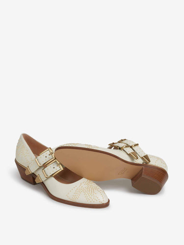 Chloé Mujer Barcelona Zapatos Pumps Susan color Marfil sku 802-000023 01 - Foto 4