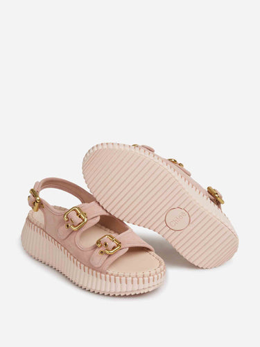 Chloé Mujer Barcelona Sandalias Cuña Nama color Rosa Palo sku 802-000025 01 - Foto 4