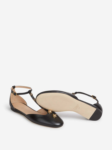 Chloé Mujer Barcelona Bailarinas Celeste color Negro sku 802-000026 01 - Foto 4