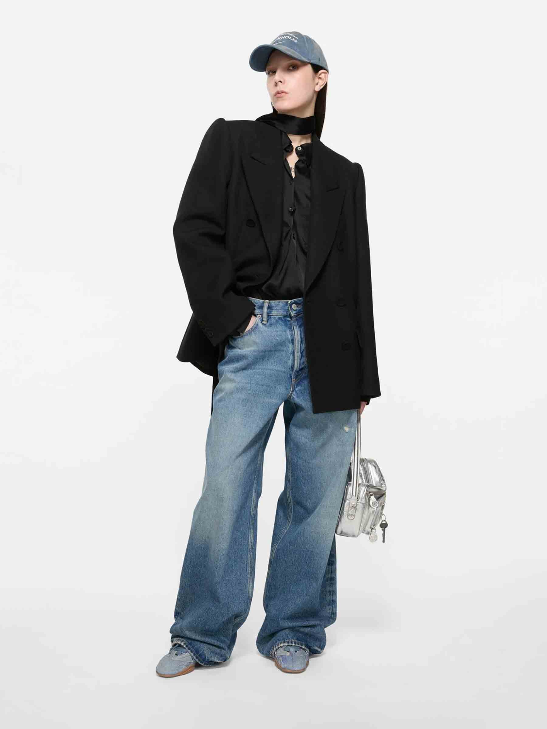 Acne Studios Mujer Barcelona Sneakers Denim Cordones color Azul Denim sku 802-000031 01 - Foto 2