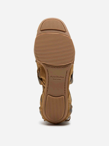 Acne Studios  Barcelona zapatillas Lace-up Suede color Caramelo sku 802-000032 01 - Foto 4