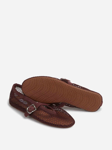 Alaïa Mujer Barcelona Bailarinas Planas Red color Burdeos sku 802-000037 01 - Foto 4