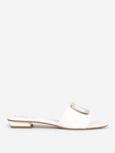 Roger Vivier Mujer Barcelona Sandalias Padded Mule color Blanco sku 802-000042 01 - Foto 1