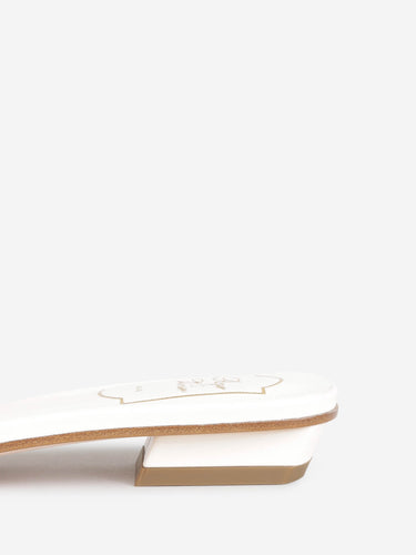 Roger Vivier Mujer Barcelona Sandalias Padded Mule color Blanco sku 802-000042 01 - Foto 3