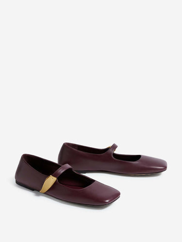 Bottega Veneta Mujer Barcelona Bailarina Charlotte color Burdeos sku 802-000044 01 - Foto 2