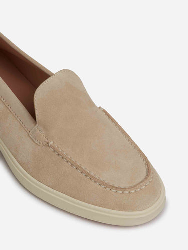 Santoni Mujer Barcelona Mocasines Suede color Beige sku 802-000045 02 - Foto 5