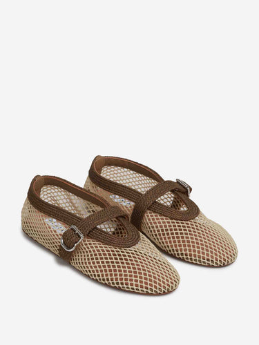 Alaïa Mujer Barcelona Bailarinas Planas Calados color Beige sku 802-000046 01 - Foto 2