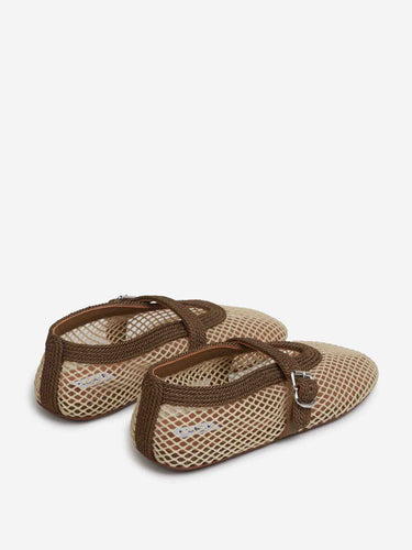 Alaïa Mujer Barcelona Bailarinas Planas Calados color Beige sku 802-000046 01 - Foto 3