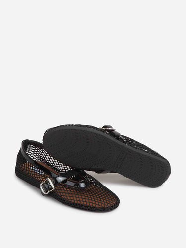 Alaïa Mujer Barcelona Bailarinas Planas Rejilla color Negro sku 802-000047 01 - Foto 4