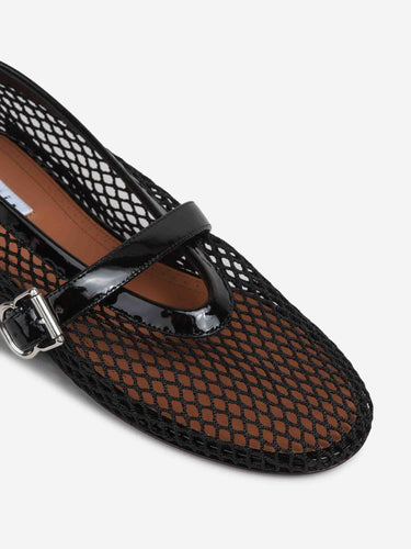 Alaïa Mujer Barcelona Bailarinas Planas Rejilla color Negro sku 802-000047 01 - Foto 5