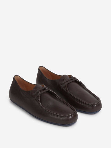 Jil Sander Mujer Barcelona Zapatos Cordones Piel color Marrón Oscuro sku 802-000049 01 - Foto 2