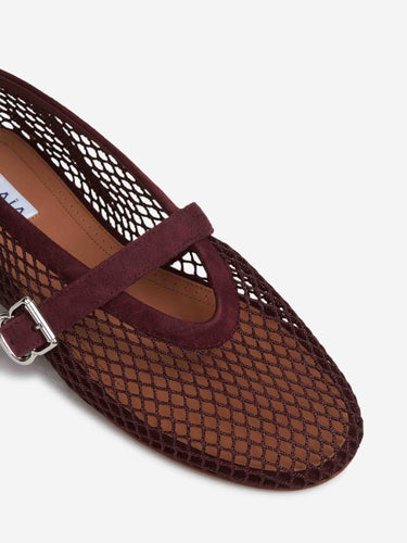 Alaïa Mujer Barcelona Bailarinas Planas Calados color Burdeos sku 802-000051 01 - Foto 5