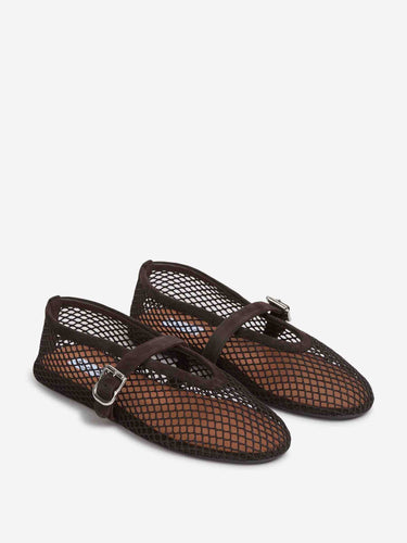 Alaïa Mujer Barcelona Bailarinas Planas Calados color Marrón Oscuro sku 802-000051 02 - Foto 2