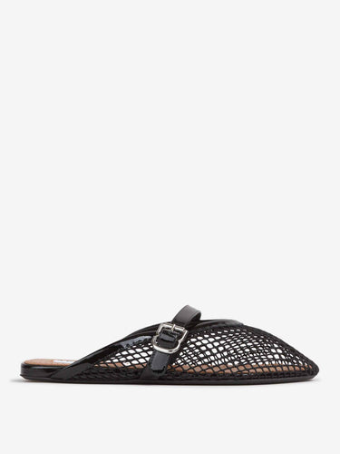 Alaïa Mujer Barcelona Mules Planos Calados color Negro sku 802-000052 01 - Foto 1