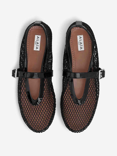 Alaïa Mujer Barcelona Bailarinas Planas Calados color Negro sku 802-000053 01 - Foto 3