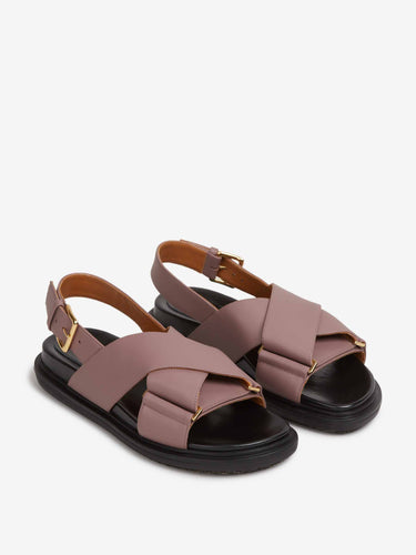 Marni Mujer Barcelona Sandalias Fussbett Piel color Rosa Envejecido sku 802-000057 01 - Foto 2