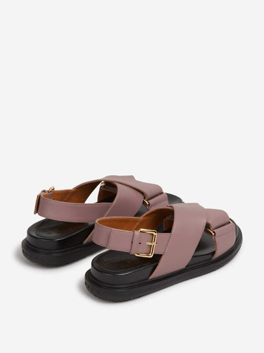 Marni Mujer Barcelona Sandalias Fussbett Piel color Rosa Envejecido sku 802-000057 01 - Foto 3