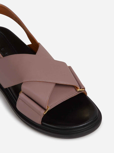 Marni Mujer Barcelona Sandalias Fussbett Piel color Rosa Envejecido sku 802-000057 01 - Foto 5