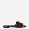 Miu Miu Mujer Barcelona Sandalias Piel Matelassé color Marrón Oscuro sku 802-000064 01 - Foto 1