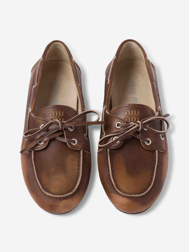 Miu Miu Mujer Barcelona Mocasines Deck color Marrón sku 802-000065 01 - Foto 3
