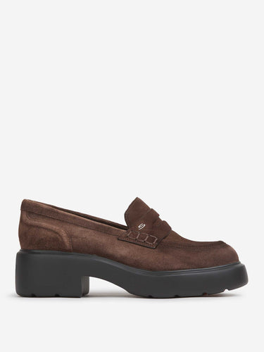 Santoni Mujer Barcelona Mocasín Easy Penny color Marrón sku 802-000078 01 - Foto 1
