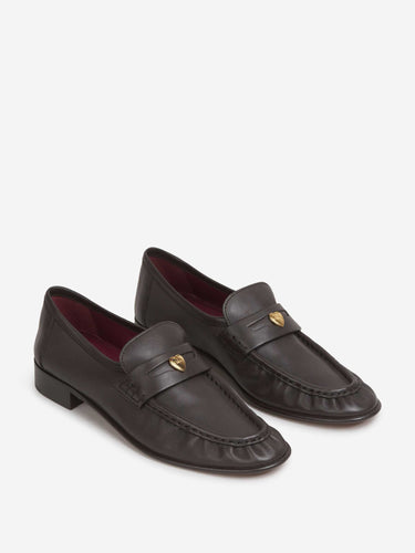 Chloé Mujer Barcelona Mocasines Piel Letti color Marrón Oscuro sku 802-000080 01 - Foto 2