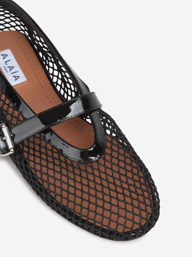 Alaïa Mujer Barcelona Bailarinas Planas Calados color Negro sku 802-000092 01 - Foto 5