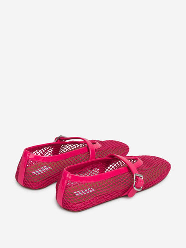 Alaïa Mujer Barcelona Bailarinas Planas Calados color Fúcsia sku 802-000092 02 - Foto 3