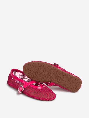 Alaïa Mujer Barcelona Bailarinas Planas Calados color Fúcsia sku 802-000092 02 - Foto 4