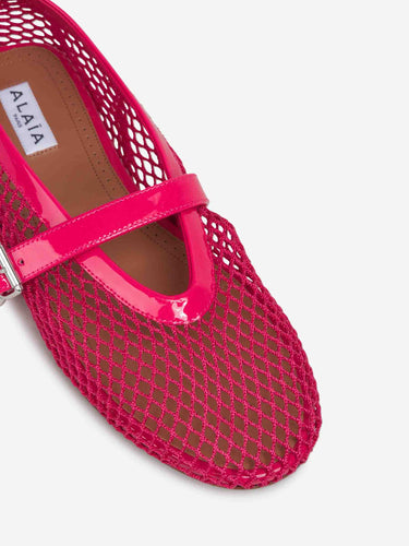 Alaïa Mujer Barcelona Bailarinas Planas Calados color Fúcsia sku 802-000092 02 - Foto 5
