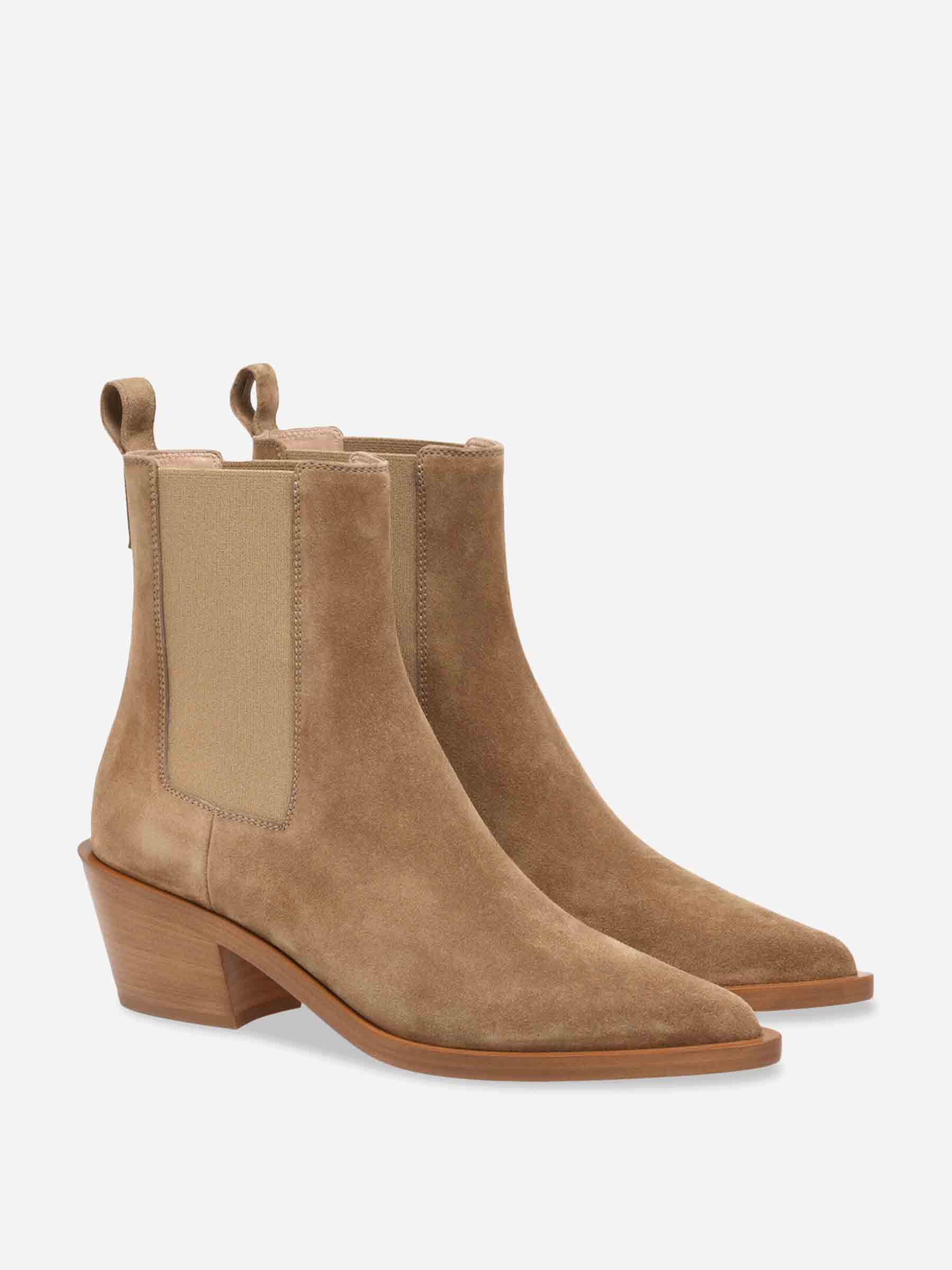 Gianvito Rossi Mujer Barcelona Botines Wylie color Camel sku 805-000787 01 - Foto 2