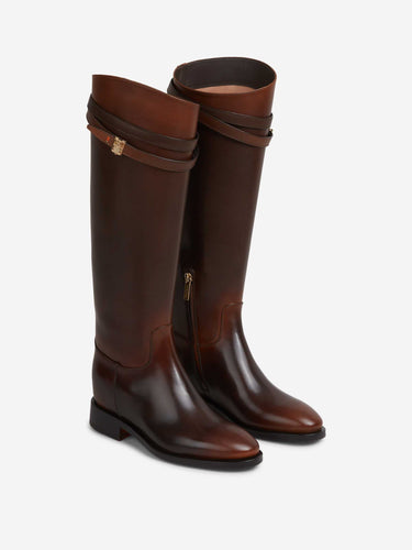 Santoni Mujer Barcelona Botas Hermione color Marrón sku 805-000789 01 - Foto 2