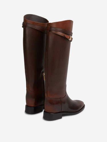 Santoni Mujer Barcelona Botas Hermione color Marrón sku 805-000789 01 - Foto 3