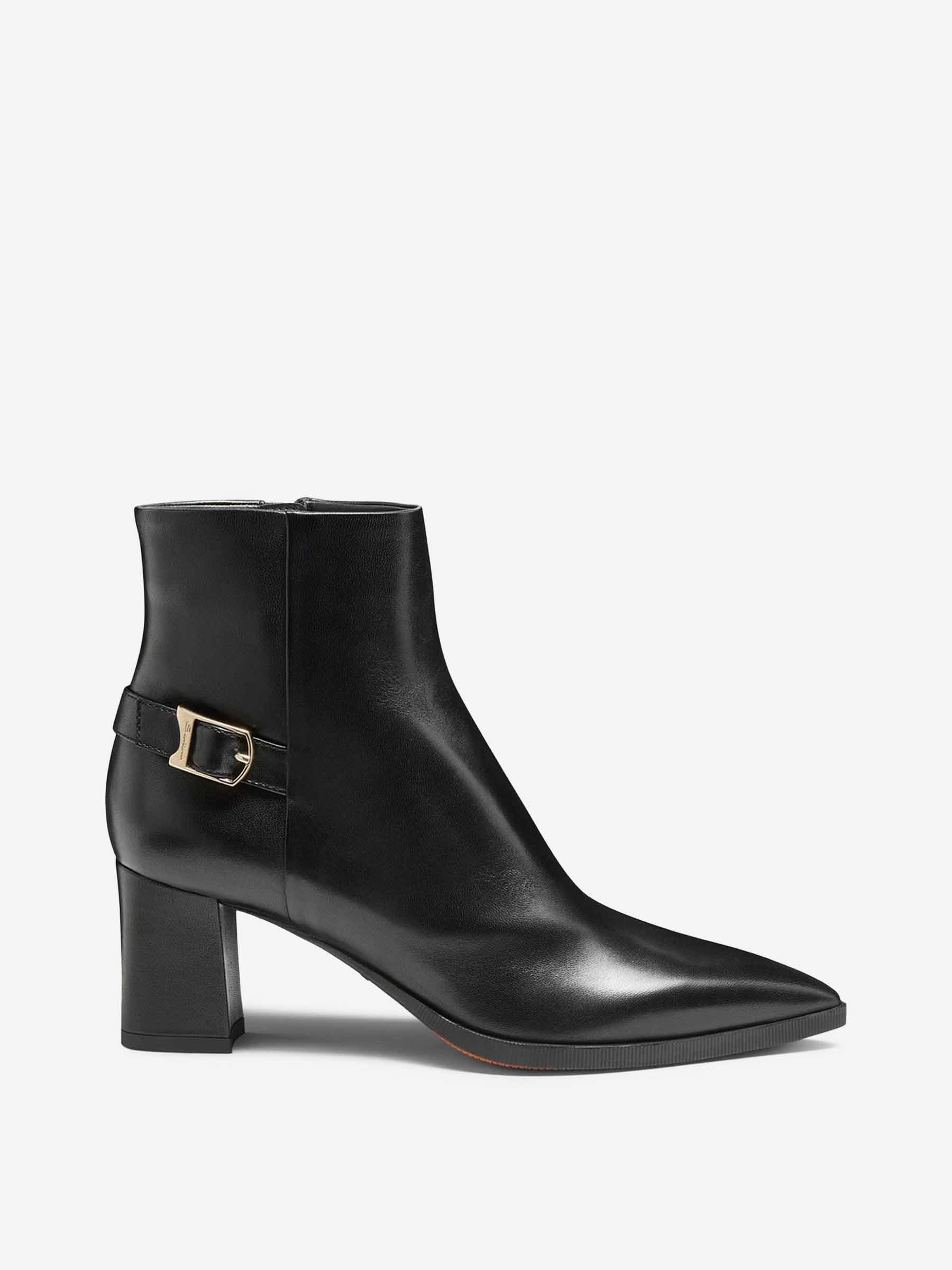 Santoni Mujer Barcelona Botines Hebilla Piel color Negro sku 805-000792 01 - Foto 1