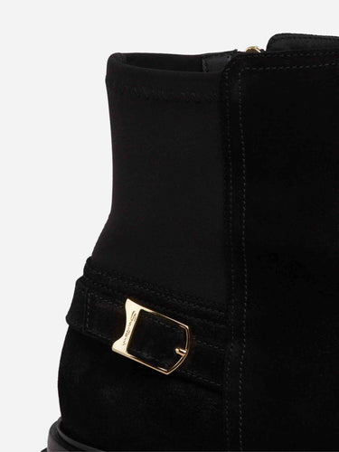 Santoni Mujer Barcelona Botas Ante Hebilla color Negro sku 805-000793 01 - Foto 5