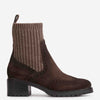 Santoni Mujer Barcelona Botines Ante Canalé color Marrón Oscuro sku 805-000794 01 - Foto 1