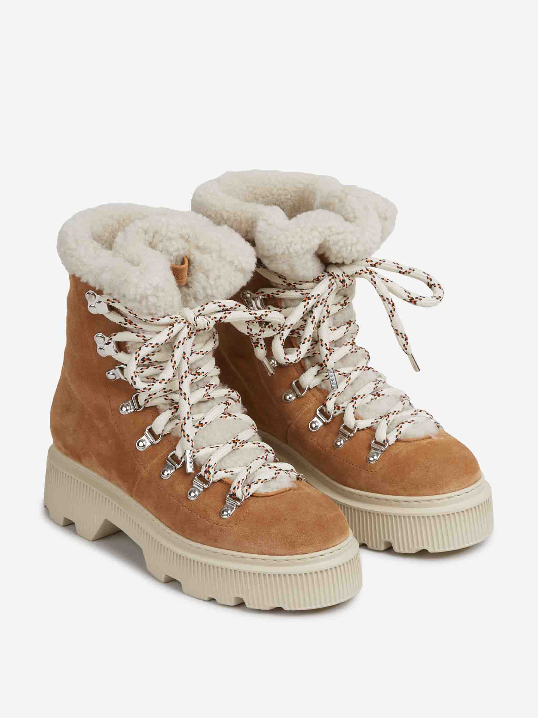Santoni Mujer Barcelona Botas Altas Ante color Marrón sku 805-000795 01 - Foto 2
