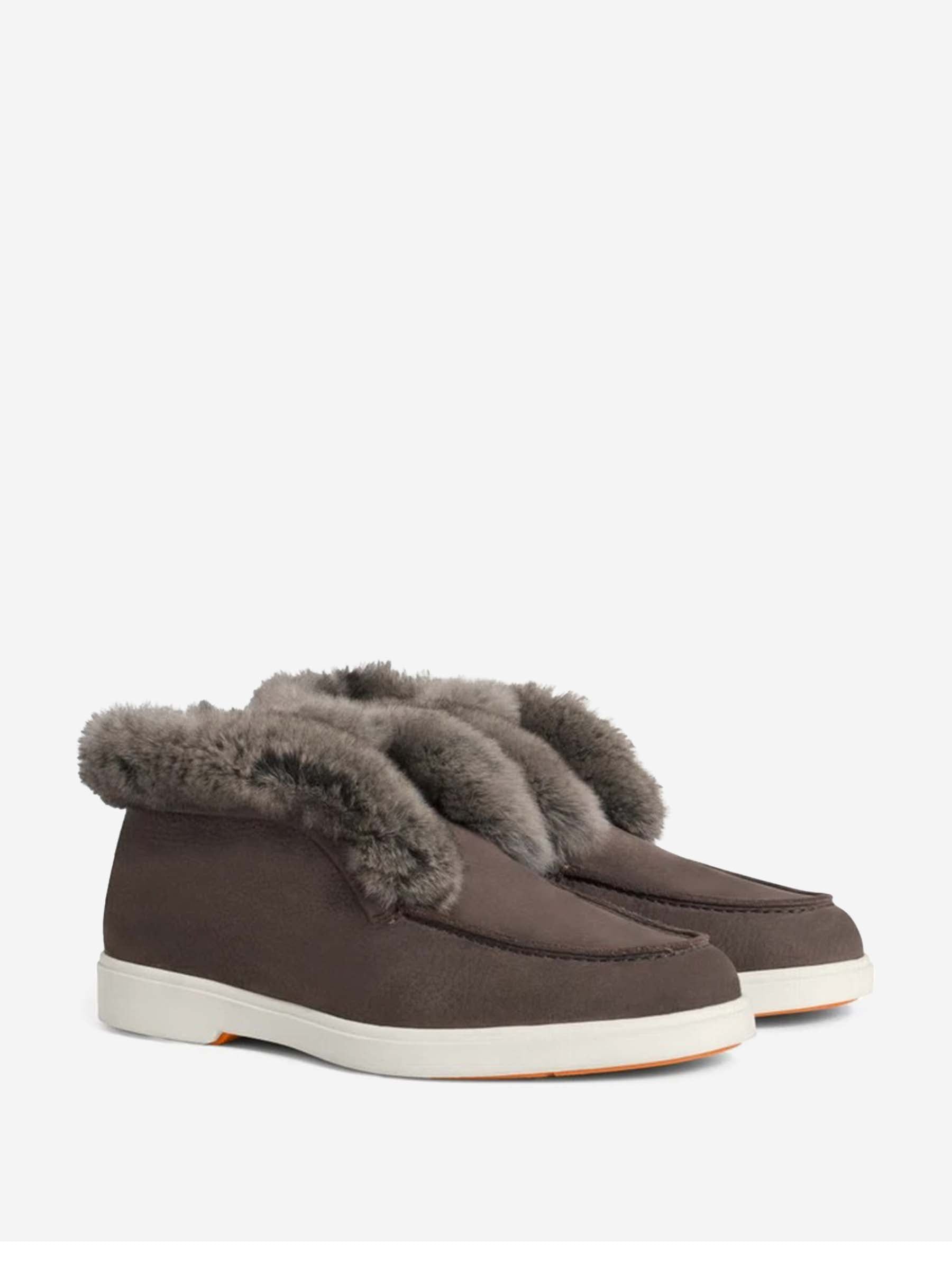 Santoni Mujer Barcelona Botines Desert Nobuck color Crema sku 805-000797 01 - Foto 2