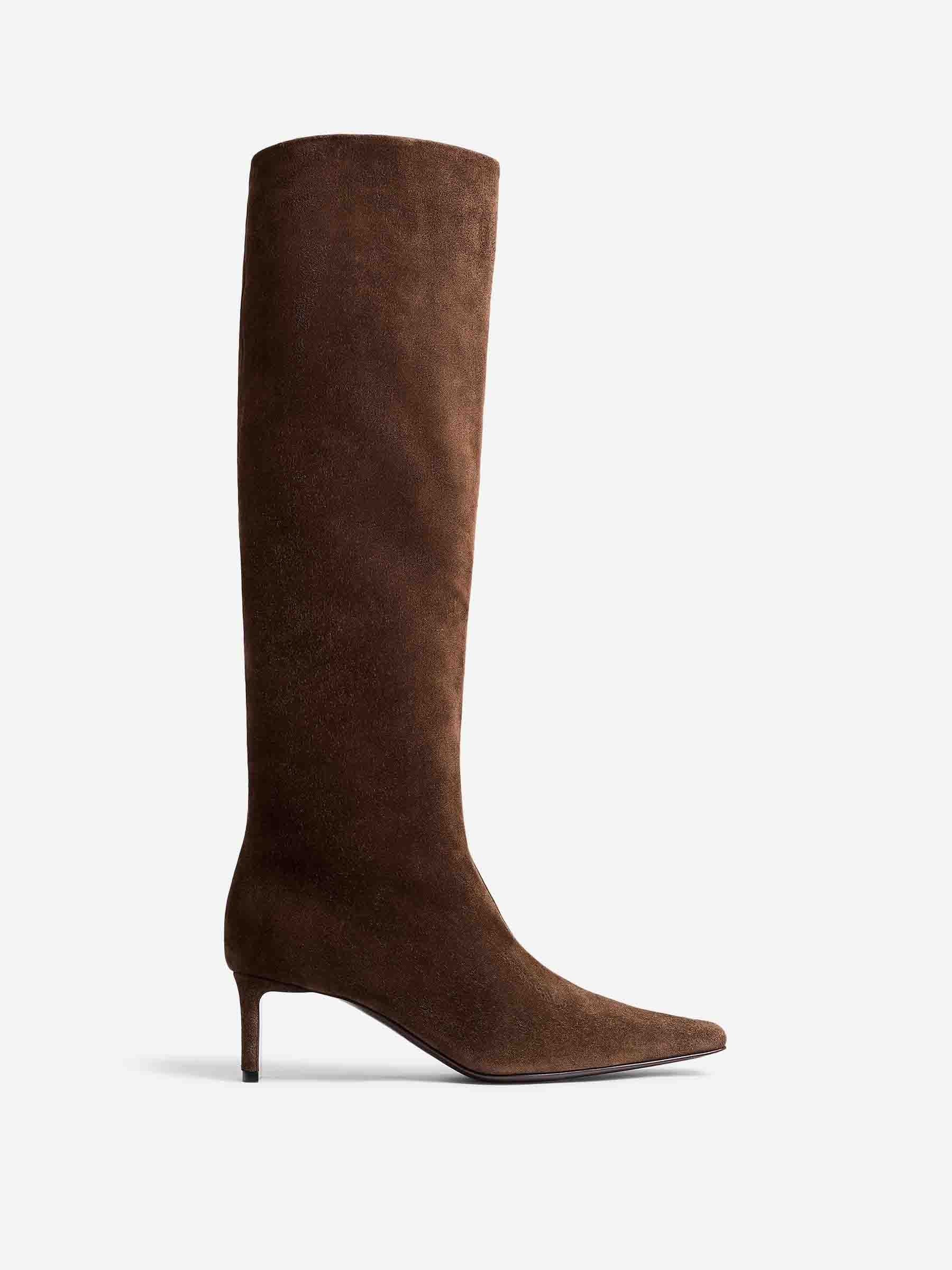 Khaite Mujer Barcelona Botas Alta Ona color Marrón Oscuro sku 805-000800 01 - Foto 1
