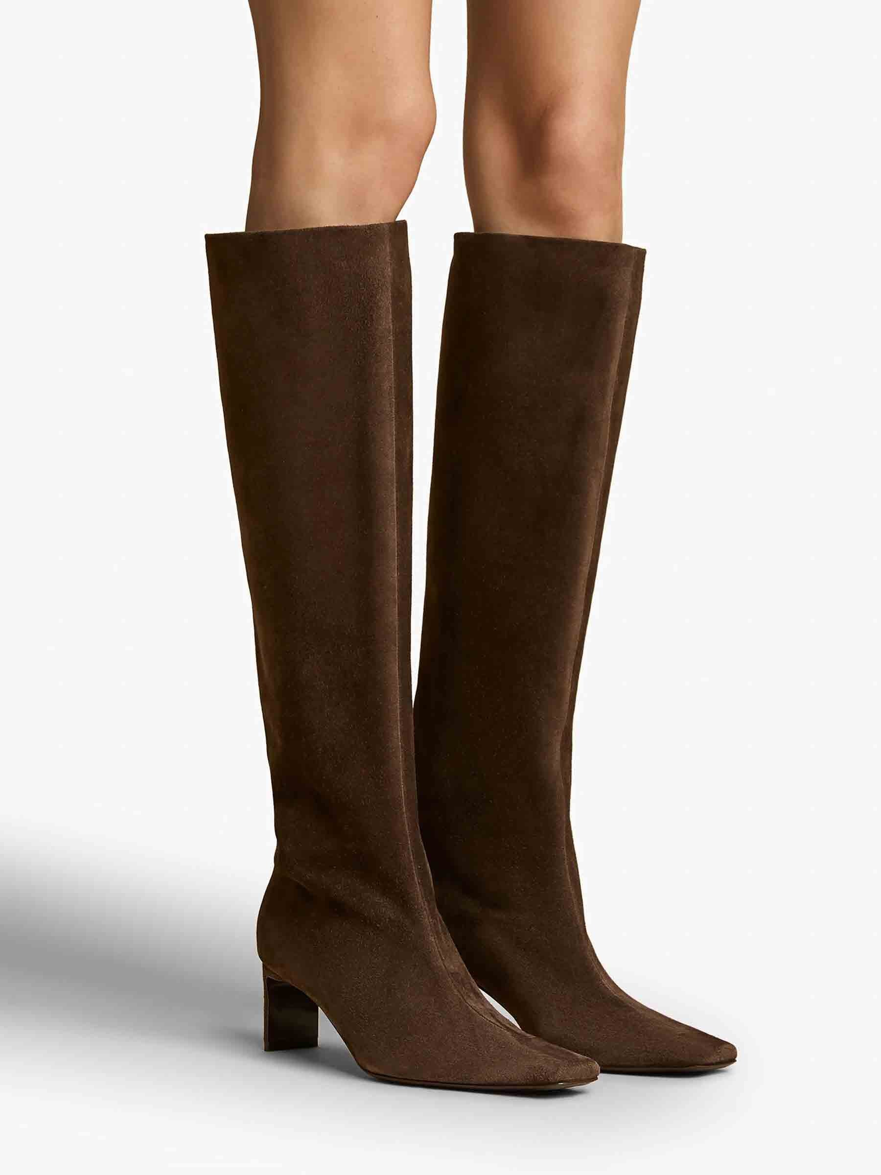Khaite Mujer Barcelona Botas Alta Ona color Marrón Oscuro sku 805-000800 01 - Foto 2